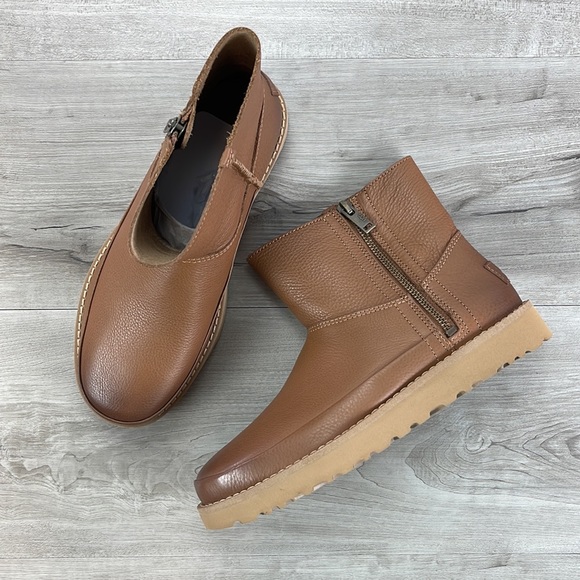 🌿UGG🌿 W DECONSTRUCTED  CHESTNUT MINI ZIP BOOTS - Picture 10 of 14